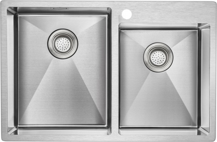 Мойка для кухни нержавеющая 780х510мм Paulmark BERMAN, брашированная нерж.сталь - PM517851-BS