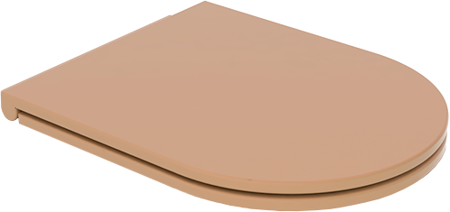 Крышка с сиденьем для подвесного унитаза каштан матовый, GSG Ceramic Design Like, LKCOPRSLTICR017