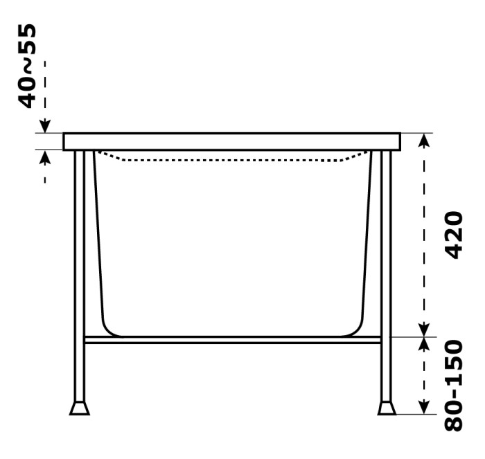 Акриловая ванна 170х75, Azario Бали арт. БАВ0004