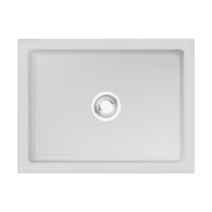 Кухонная мойка Omoikiri Mikura 61-WH Glossy Natceramic, цвет белый глянцевый арт. 4993257