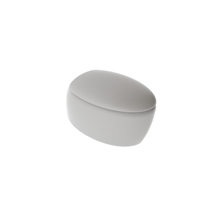 Чаша подвесного унитаза дымчатый матовый, GSG Ceramic Design Touch, TOWCSOSC019