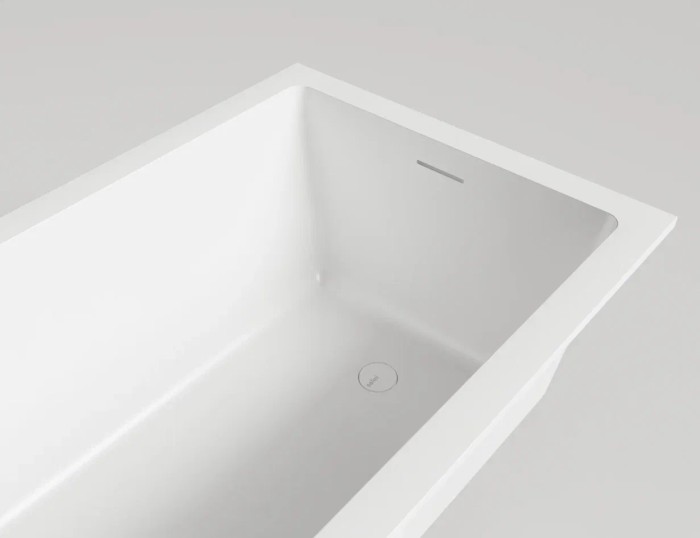 Ванна встраиваемая 180x80, матовая, Salini CASCATA KIT арт. 104523MRF