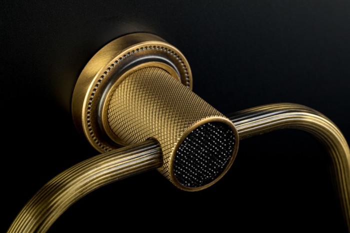 Полотенцедержатель кольцо black br, Boheme Royal cristal - 10925-BR-B