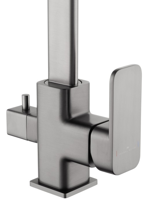 Смеситель для кухни с подключением фильтра, Wonzon & Woghand, WW-88458004-BGM цвет: графит