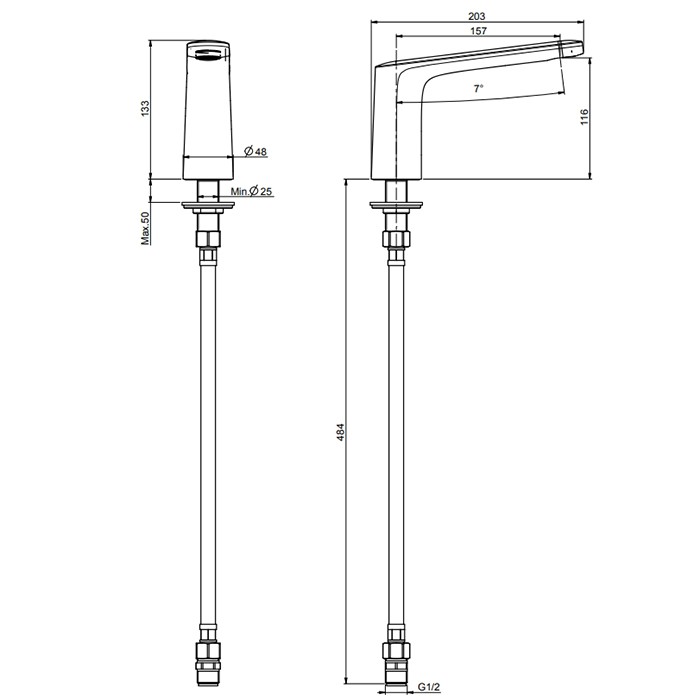 Fima Carlo Frattini Излив для ванны, на 1 отв., Texture Collection, F2643CR цвет: хром