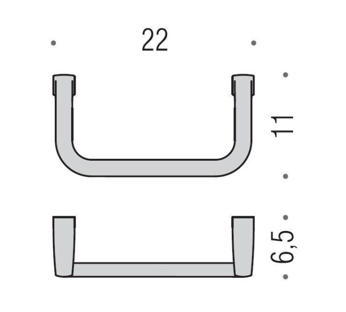 Полотенцедержатель Colombo Design Lulu 22см кольцо арт. B6231