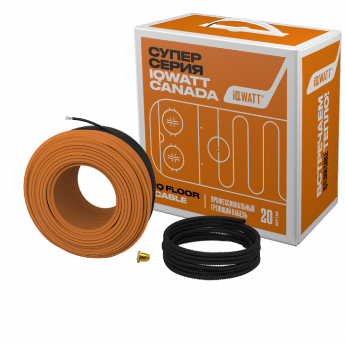 Греющий кабель для тёплого пола 2000Вт IQ FLOOR CABLE (100м) арт. 214