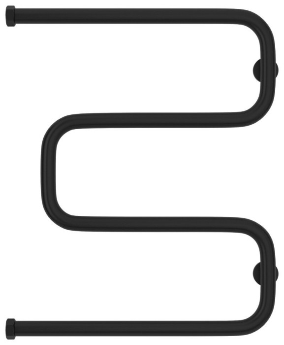 Сунержа Водяной полотенцесушитель 600x500, Ш-образный, 31-0014-6050 цвет: матовый чёрный