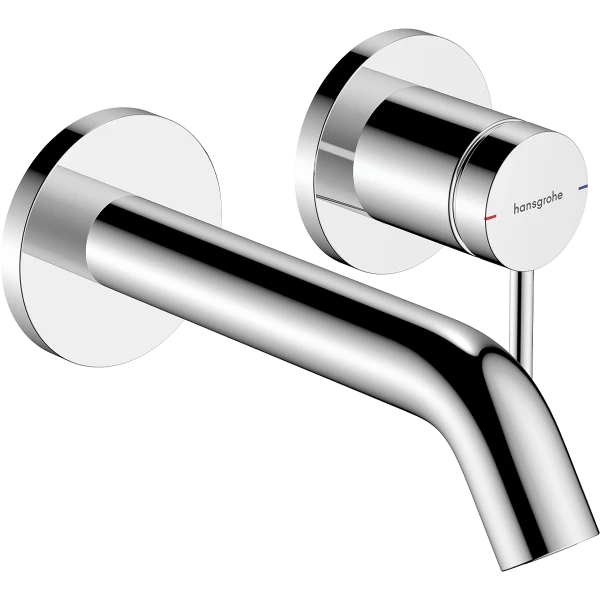 Смеситель для раковины скрытого монтажа, EcoSmart+, Hansgrohe Tecturis S, хром арт. 73350000