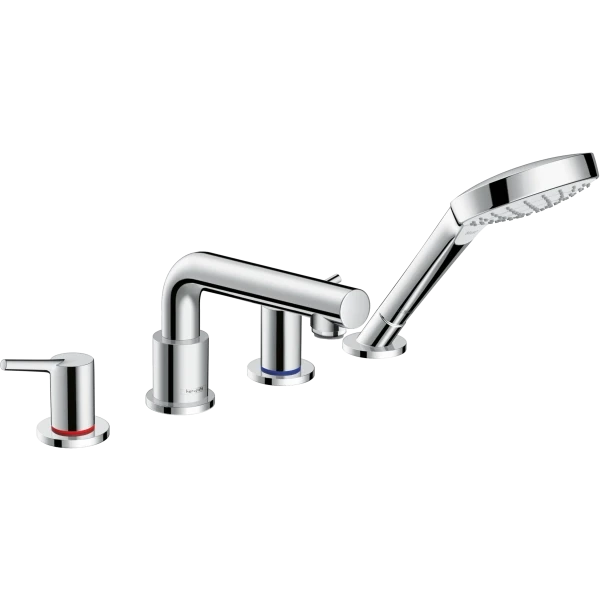 Смеситель для ванны на 4 отверстия, Hansgrohe Talis S, хром арт. 72418000