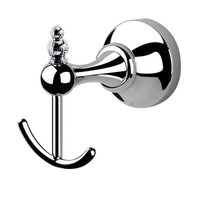 Крючок для полотенец двойной, Giulini Lilium, Хром арт. RG0916