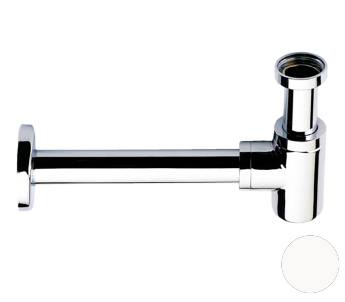 Сифон 1”1/4 белый матовый, Remer, 958BBO