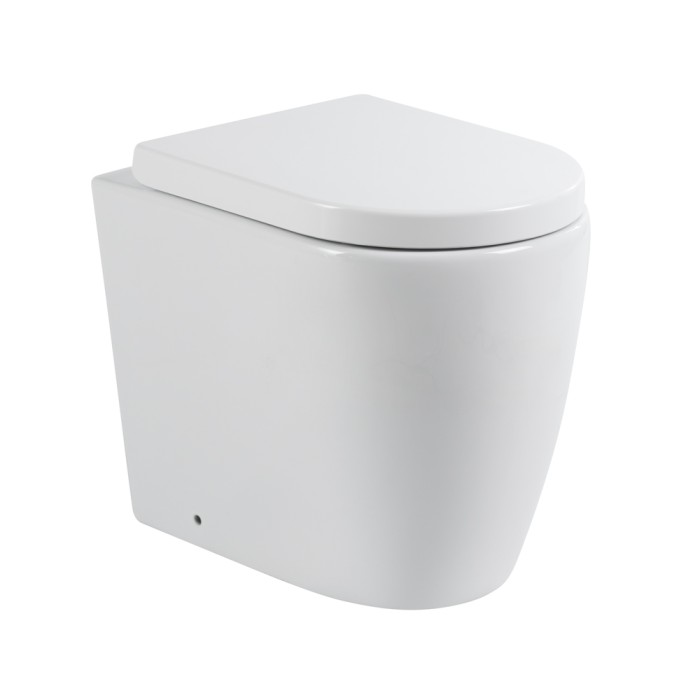 Пристенный унитаз, безободковый, BelBagno, белый глянцевый, MARINO арт. BB105CBR/BB105SC