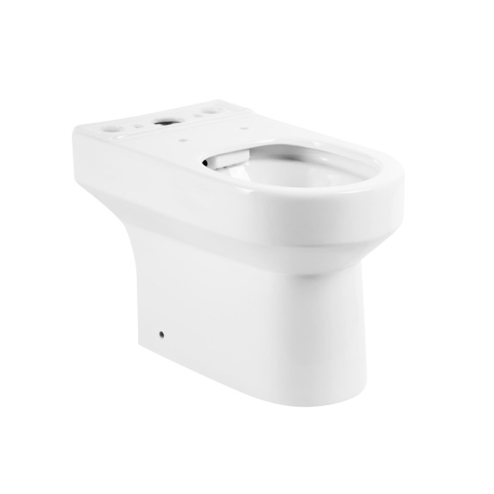 Чаша унитаза безободкового, P-trap BelBagno, глянцевый белый, Norma арт. BB339CPR