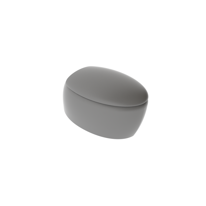 Чаша подвесного унитаза цемент матовый, GSG Ceramic Design Touch, TOWCSOSC020
