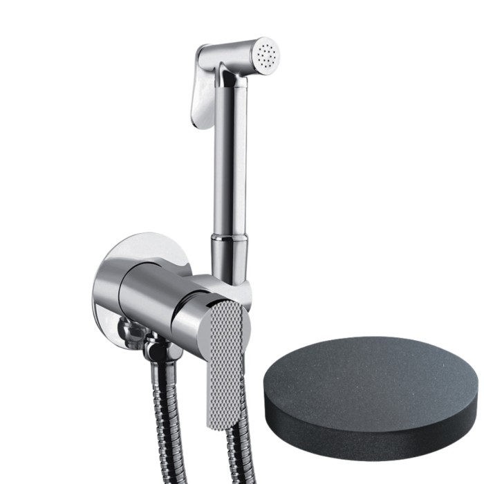 Внешняя часть гигиенического душа со смесителем, Giulini Surf deluxe, графит арт. SH25/SEPDLGF