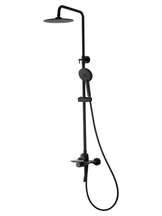 Душевая система, Wonzon &amp; Woghand Click, WW-N3S962-MB цвет: черный
