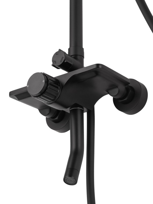 Душевая система, Wonzon & Woghand Click, WW-N3S962-MB цвет: черный