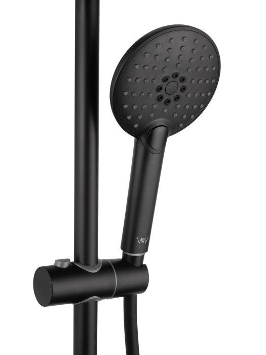 Душевая система, Wonzon & Woghand Click, WW-N3S962-MB цвет: черный