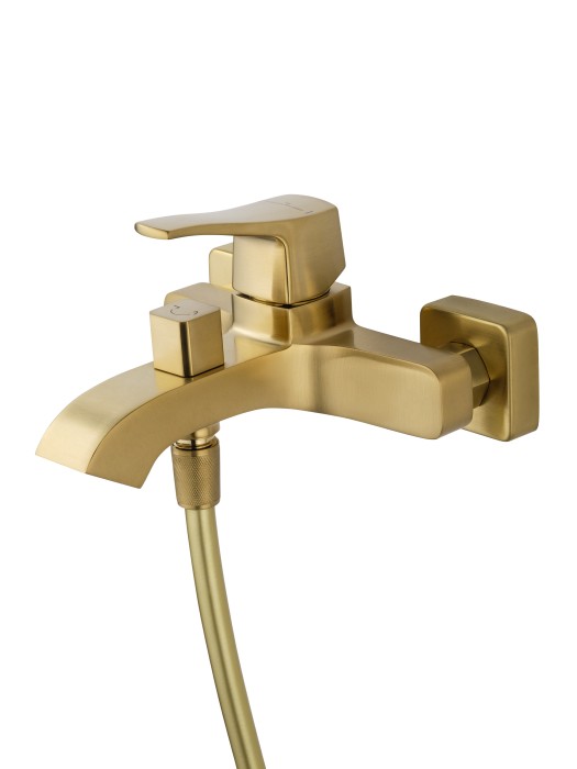 Смеситель для ванны с душем, Wonzon & Woghand Flex, WW-88037072-BG цвет: золото