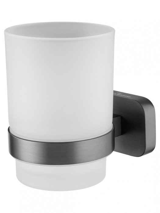 Стакан для зубных щеток с держателем, Wonzon &amp; Woghand Graffity, WW-9321-BGM цвет: графит