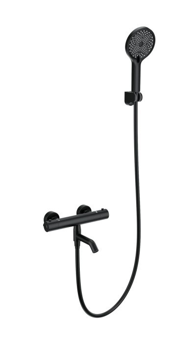 Смеситель для ванны с душем и термостатом, Wonzon &amp; Woghand Inn, WW-B2065-A1-MB цвет: черный