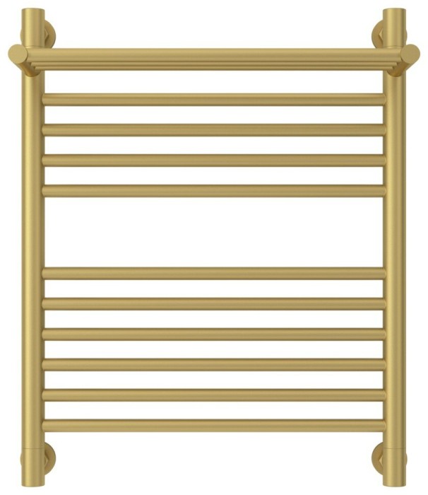 Сунержа Водяной полотенцесушитель 600x500, Богема+ с 1 полкой, 032-0223-6050 цвет: матовое золото