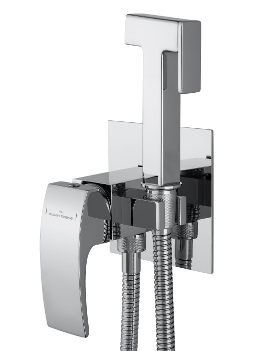 Смеситель с гигиеническим душем встраиваемый, Wonzon & Woghand Fit, WW-88829009-CR цвет: хром