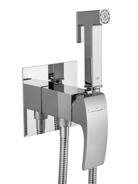 Смеситель с гигиеническим душем встраиваемый, Wonzon & Woghand Fit, WW-88829009-CR цвет: хром