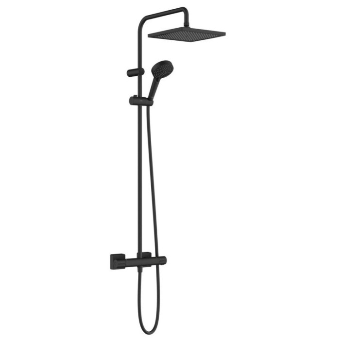 Душевая система с термостатом Vernis Shape Hansgrohe, черный арт. 26427670