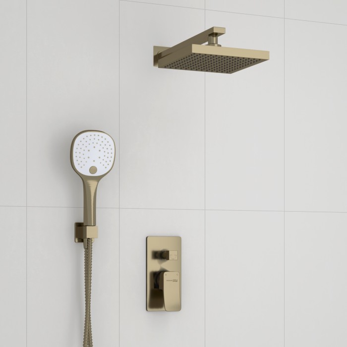 Встраиваемый комплект для душа с верхней душевой насадкой и лейкой Exter 1600 WasserKRAFT арт. A16040