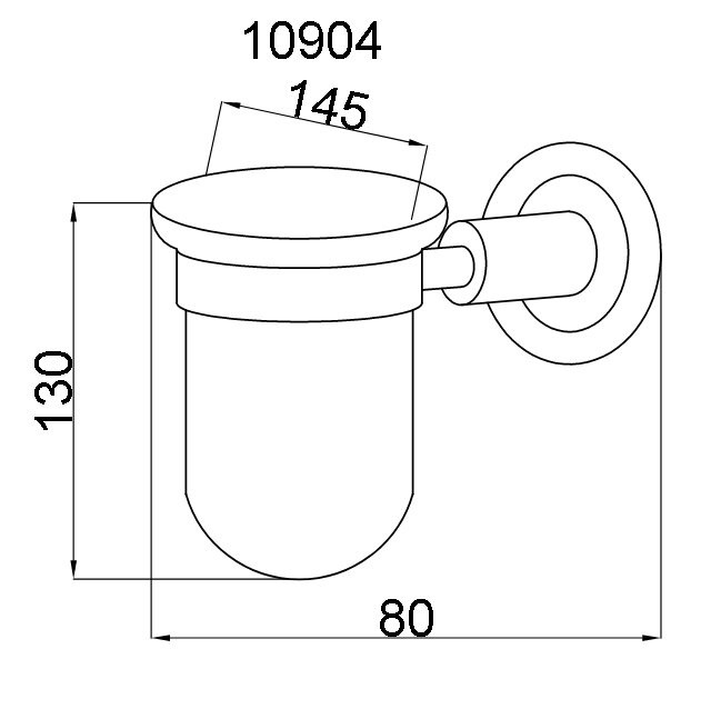Стакан для зубных щеток, Murano cristal, Boheme 10904-CRST-G
