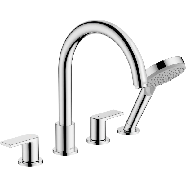 Смеситель для ванны на 4 отверстия, Hansgrohe Vernis Shape, хром арт. 71459000