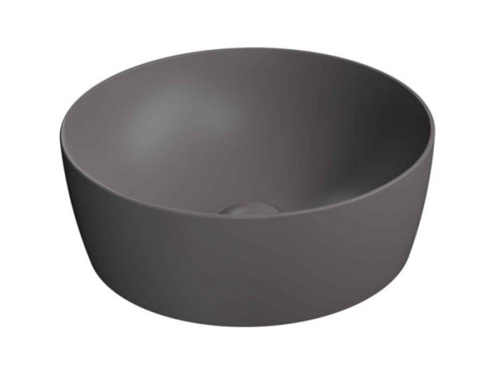 Раковина накладная 60х60х14 см, цвет bistro, санфарфор, серый матовый, Color-elements GSI арт. 903916