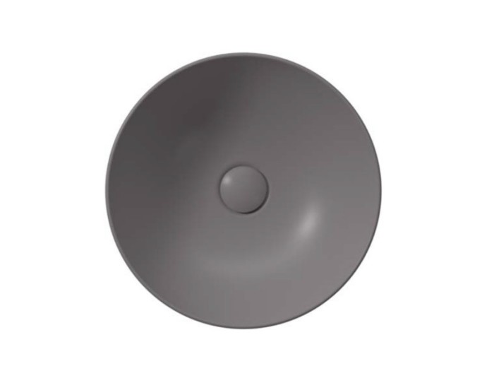 Раковина накладная 60х60х14 см, цвет bistro, санфарфор, серый матовый, Color-elements GSI арт. 903916