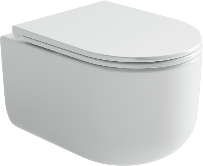 Подвесной унитаз с сиденьем Ceramicanova Ulma, белый арт. CN4006