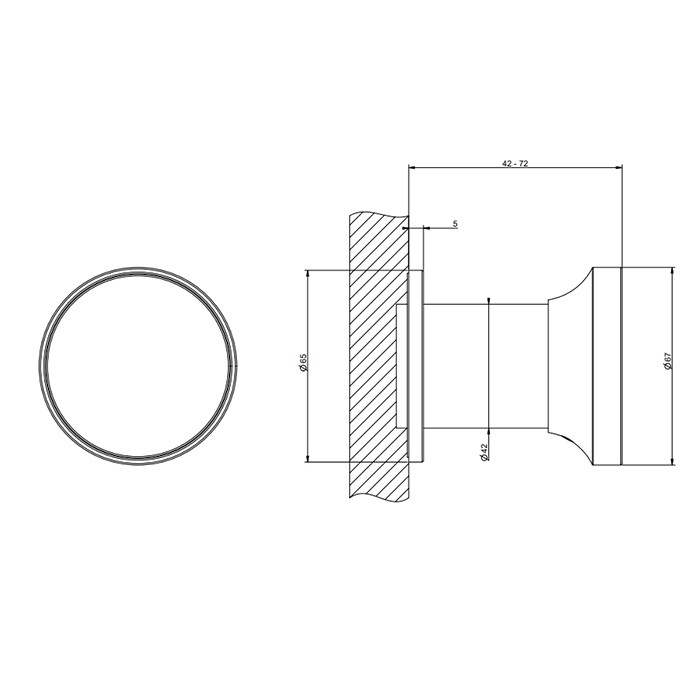 Смеситель для душа, встраиваемый на 1 выход, в комплекте вставка., Gessi Origini, black metal brushed pvd арт. 66109#707