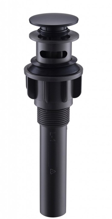 Донный клапан BelBagno, матовый черный матовый, арт. BB-PCU-03-NERO
