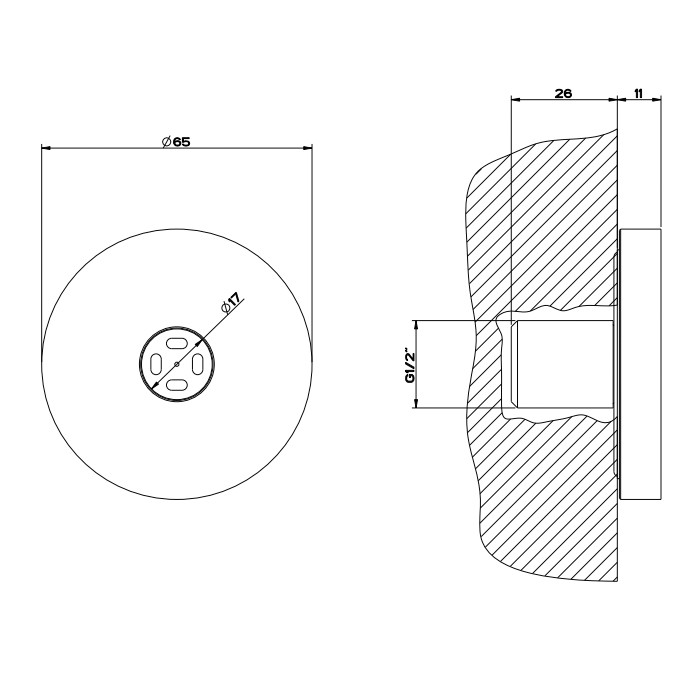 Форсунка боковая, с распылителем, Gessi Body Jets, black metal brushed pvd арт. 32977#707