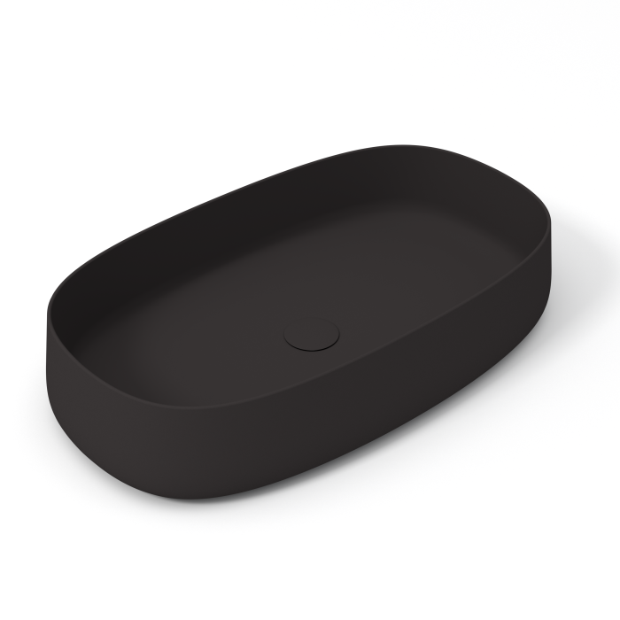 Накладная раковина 70x42x15 см, Olympia ceramica Wave, черный матовый арт. WAV42RE70023
