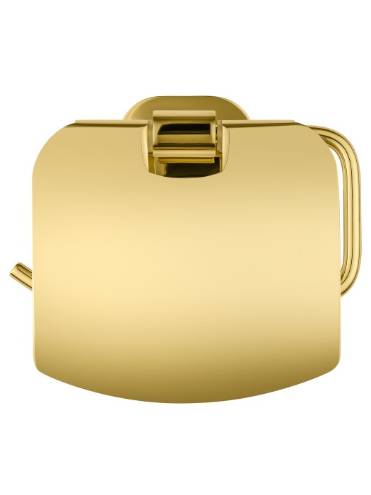 Держатель для туалетной бумаги с крышкой, Wonzon & Woghand First, WW-8426-LG цвет: золото