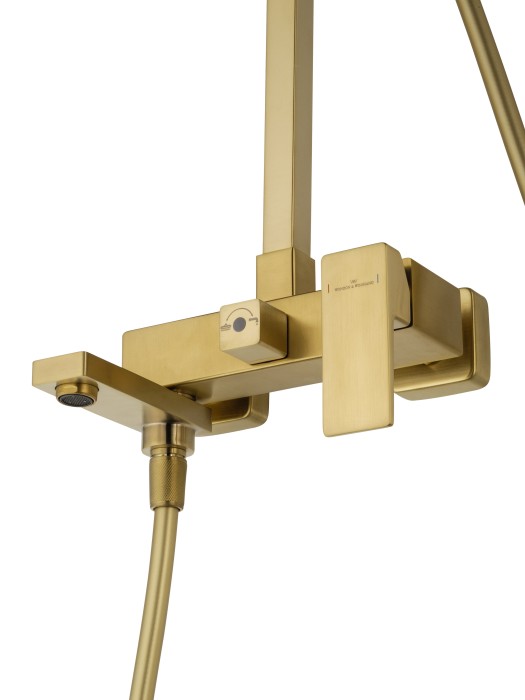 Душевая система, Wonzon & Woghand Cube 2.0, WW-88047068-BG цвет: золото