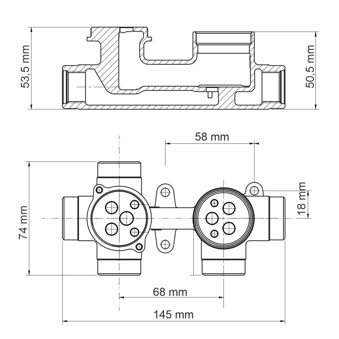 Смеситель для ванны и душа Aisch 5500 WasserKRAFT арт. 5571