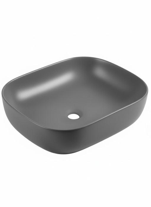 Накладная раковина прямоугольная, Wonzon &amp; Woghand Tahoe, WW-RN41286-MG цвет: серый