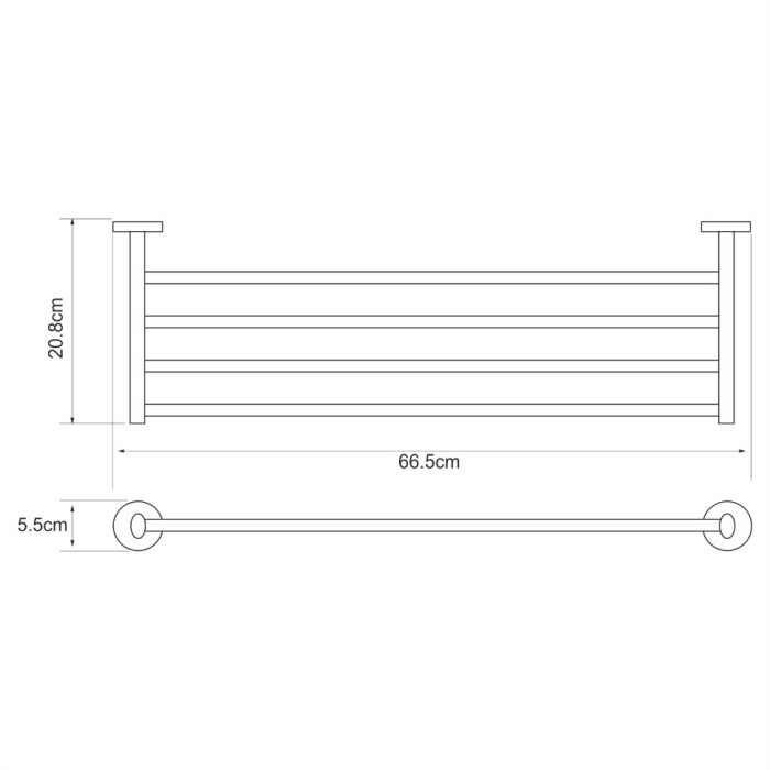 Полка для полотенец WasserKRAFT Rhein K-6200 арт. K-6211