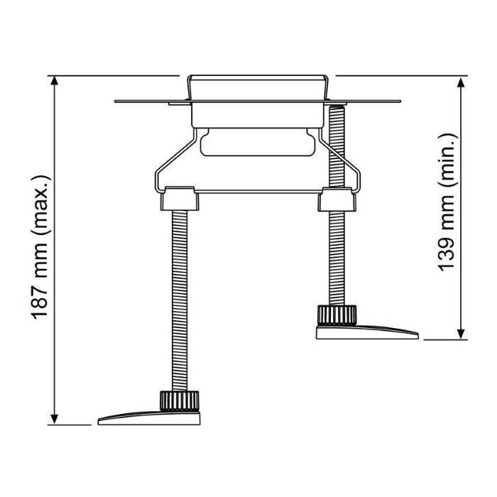 Комплект опор для трапа: 137-184 мм (4шт), drainline TECE арт. 660004
