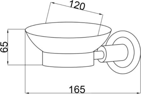 Мыльница, Murano, Boheme 10903-W-BR