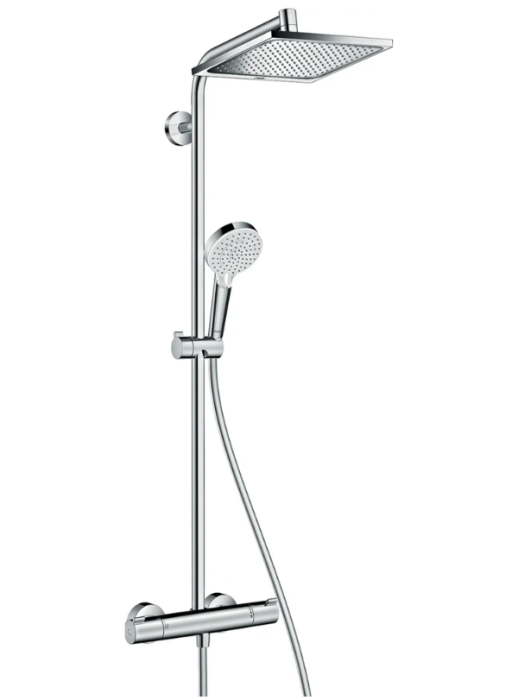 Душевая стойка Hansgrohe Crometta Е 240 1jet Showerpipe с термостатом, цвет хром арт. 27271000