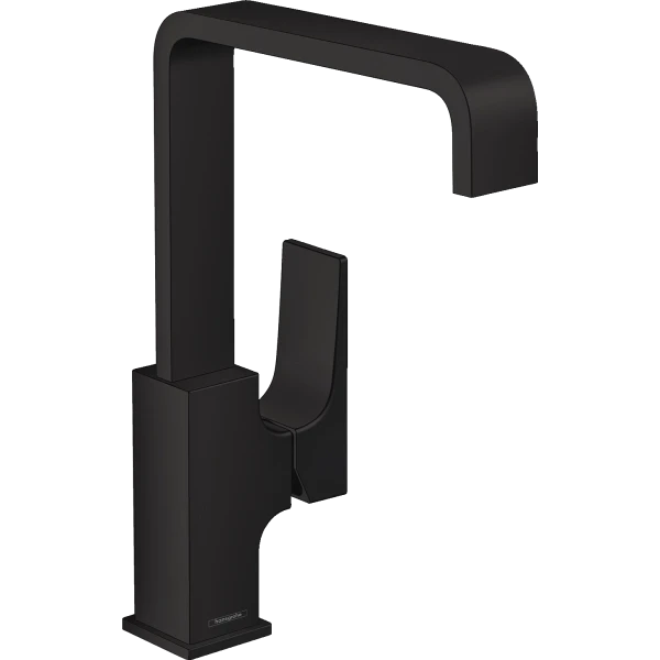 Смеситель для раковины поворотным изливом, Hansgrohe Metropol, черный арт. 32511670