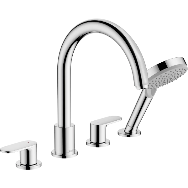 Смеситель на край ванны на 4 отверстия, Hansgrohe Vernis Blend, хром арт. 71456000
